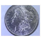 1884-O Morgan Silver Dollar in flip