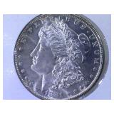 1881-S Morgan Silver Dollar in flip