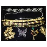 Name Brand Vintage Costume Jewelry - Trifari,