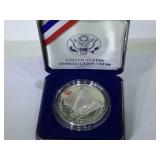 1987 Silver Constitution Dollar in box