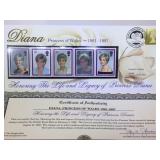 Princess Diana Comm. Stamp Set with First Day