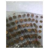 8 Sheets of Pennies - Various Dates and