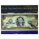 Mississippi Colorized $2 State Themed Bill in