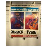 WBC Berbick / Tyson poster signed by Leroy Nieman