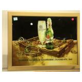 Pilsner Urquell beer advertising mirror, 26 x 20