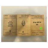 1950 Army manuals Mortor Howitzer