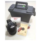 12 gauge Ammo full box plus extra ammo can + ears