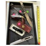 4 Knives swiss army crt , switch blade repro nazi