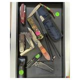 9 knives many brand name