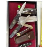 4 knives smith , switchblade, vietnam comm