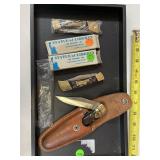 3 knives , switch blade and 2 liberty knives