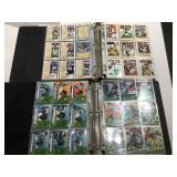 2 albums of football cards
