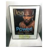 Autographed boxing ticket framed
