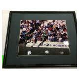 Framed soccer picture