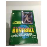 1991 score baseball sealed box