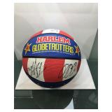 Vintage Harlem globetrotters autographed
