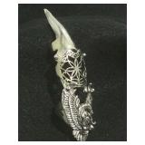 Full Finger Hinged Armor Claw Ring with Phoenix