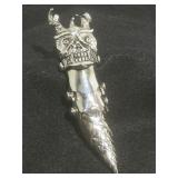 Full Finger Hinged Armor Claw Ring with Horned