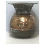 Pony Express Weighted Bottom Copper Spittoon.