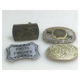 Set of 4 belt buckles