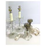 Assorted Small Table Lamps. Untested, As Found.