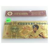 Bruce Lee Gold Bank Note