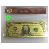 $1 Gold Banknote