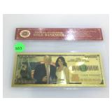 Trump Gold Banknote