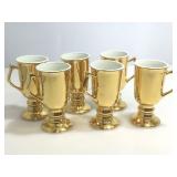 Hall golden(color) globets, made in U.S.A