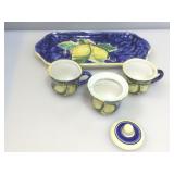 Italian Hand painted Tea Set by Dipito A Mano