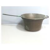 Primitive Copper Pot with Handle. Stamped Made in