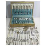 International S. Co. Flatware set w/wood chest