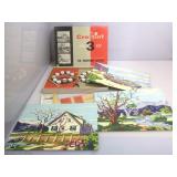 Vintage Paint By Number Kit - already painted -