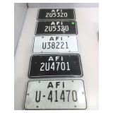Italy Airforce plates 12" x 6"