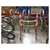 3 folding walkers w/5" inch wheels