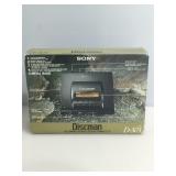 Sony Discman cd compact player D-303. In box.