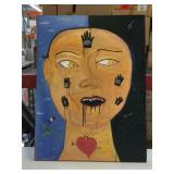 "La Mano Poderosa" Oil on canvas signed by Leo