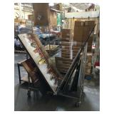 Cart lot of wall decorative frames/prints and