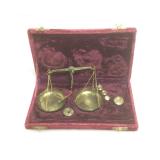 Gold minor scale made in India with case missing