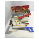 Vintage American tool chest with tools for jr