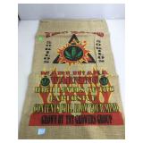 "THC Bomb" burlap bag