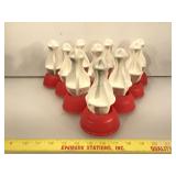 Champion Rubber Bowling Pin Targets - set of 10 -