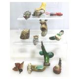 12 Native American Characters made from Elk, Deer