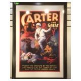 Framed Carter The Great movie poster, approx