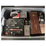 Household decorations and kitchen items in boxes