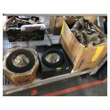 Hats with boxes and assorted vintage coats - hat