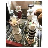 Plastic Lighthouse lights - Mr. Christmas and