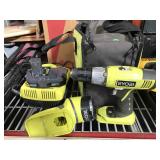 Ryobi Cordless Drill and Flashlight Kit with bag