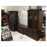 Tower racks w/entertainment center and