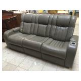 Grey electric sofa recliner w/power cord